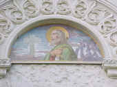 affresco sopra il portale destro chiesa SS Annunziata