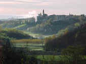 panorama mattutino dal fondo della Valle